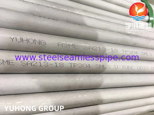 Wärmetauscher Nahtloser U-Bogenrohr TP304/304L / TP316L TP310S TP316Ti TP321/321H, TP347, TP317, 100% ET / HT / UT