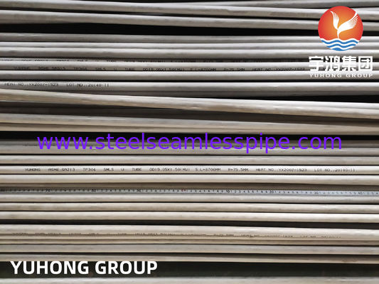 Wärmetauscher Nahtloser U-Bogenrohr TP304/304L / TP316L TP310S TP316Ti TP321/321H, TP347, TP317, 100% ET / HT / UT