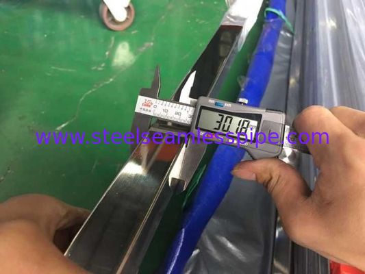 Edelstahl-Vierkantrohr, ASTM A554, Grad SS304/304, Spiegel-Haar-Linie Oberfläche SS 316/316L