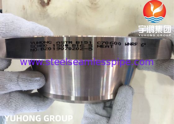 Kupfer-Nickel-Flansche, ASTM B151 Uns C70600 C71500, Cu-Ni 90/10 Flansch SOFF