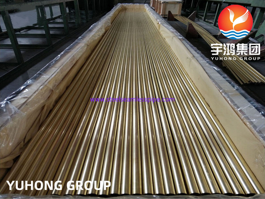 Seamless Tube aus Kupferlegierung aus Stahl ASME SB111 UNS C68700 Entsalzungsanlage