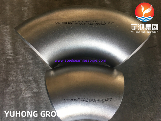 ASTM A403 Duplexellbogen Edelstahl-WPS31254/254SMO 45 Grad LR-Ellbogen