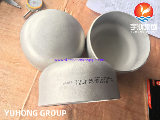 ASTM A403 WP304 Kappenschweißfittings B16.9 für Ölgaswärmetauscher