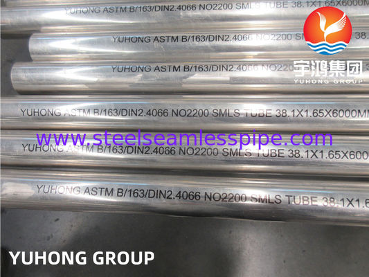 Nickel-legierter Stahl-nahtloses Rohr ASME SB163 UNS N02200 Alloy200