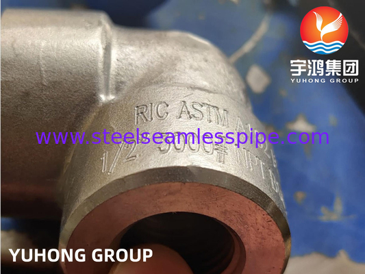 ASTM A182 F53 schmiedete Ellbogen 90deg NPT 3000# 1/2“ bis 4