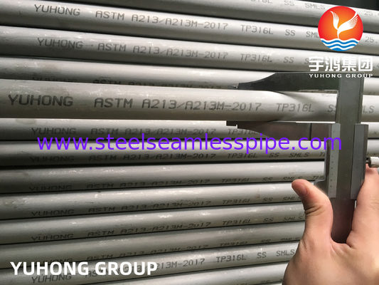 ASME SA213 TP316L Nahtlose Edelstahlröhre BWG 20 0,89mm Für Trockenkühlgerät