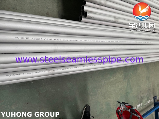 ASTM A790 / ASME SA789 S32205 Duplex Stahl nahtloses Rohr für Erdöl und Gas Industrie