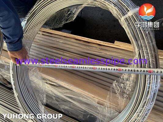 ASTM A269 TP316L Edelstahlrohr nahtlos für Instrumente, blank geglüht