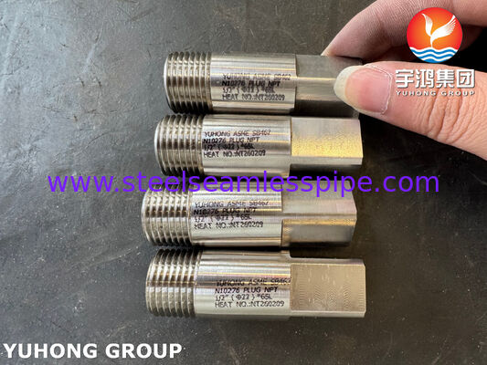 ASME SB462 UNS N10276 Nickellegierung Stopfen NPT ASME B16.11 Hastelloy C276 Schmiedeteile