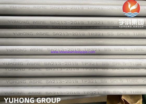 ASTM A213 TP321, 1.4541 Nahtlose Rohre aus Edelstahl, eingelegt und gegrillt