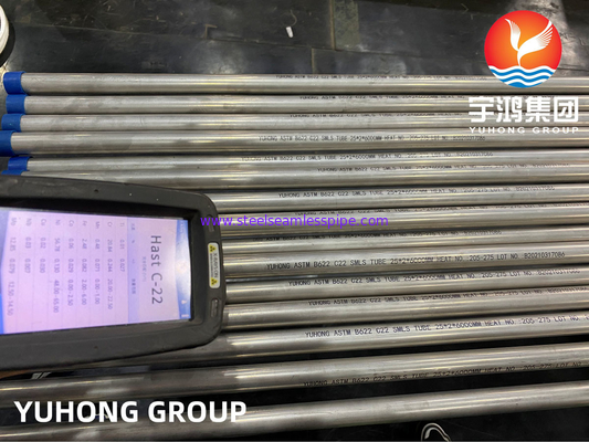 VERNICKELN SIE NAHTLOSES HASTELLOY C22 ROHR DES LEGIERTEN STAHL-MIT ASTM B161 ASME SB163