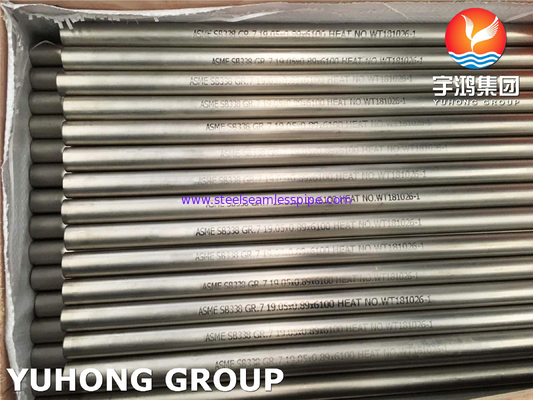 Titannahtlose Rohre des legierungs-Rohr-ASME SB338/ASTM A338 GR.7