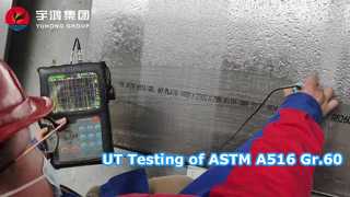 UT-Prüfung der ASTM A516 Gr.60-Platte
